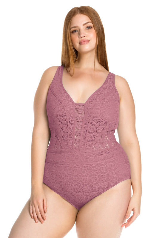 Colour Play Deep Neck One Piece