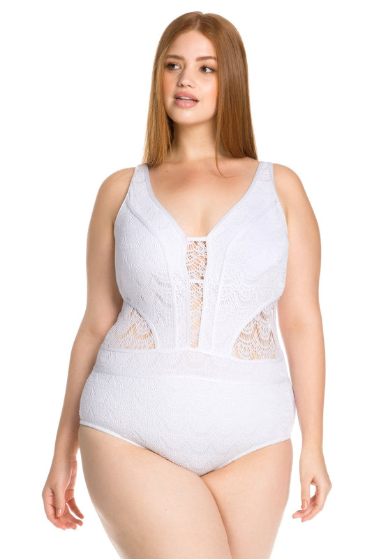 Colour Play Deep Neck One Piece